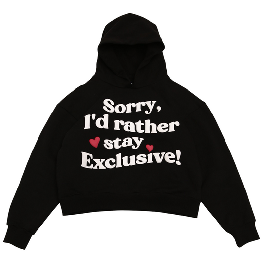 Black Sorry Hoodie