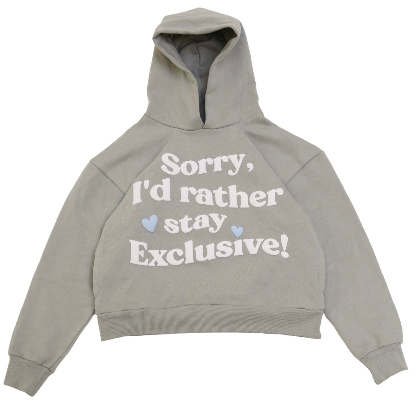 Grey Sorry Hoodie